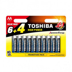 Toshiba 10 gb alcalines AA