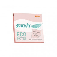 Līmlapiņas StickN 21746 Eco 76x76mm, 100 lapiņas, rozā