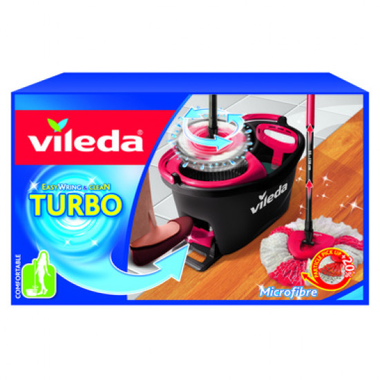 Grīdu uzkopšanas komplekts Vileda Mop Easy Wring and Clean Turbo 2in1