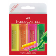 *Teksta marķieru komplekts Faber-Castell Superfluorescent 1-5mm, nošķelts, 4 krāsas