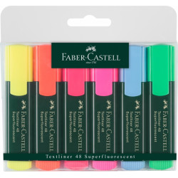 Текстовые маркеры Faber-Castell Textliner 1548 6 цветов суперфлуоресцентные