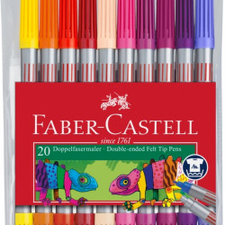 Фломастеры Faber-Castell Двойные 20цветов