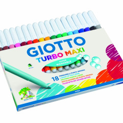 Flomasteri Giotto Turbo Maxi 18 krāsas