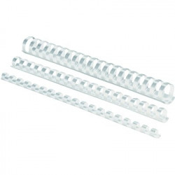 Plastmasas spirāles Fellowes Ø6mm, 100gab/iep, baltas