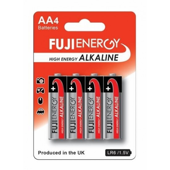 Baterijas FUJI High Energy Alkaline, AA, LR6, 1.5V, 4gab/iep