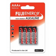 Baterijas Fuji High Energy Alkaline, AAA , LR03, 1.5V, 4gab/iep