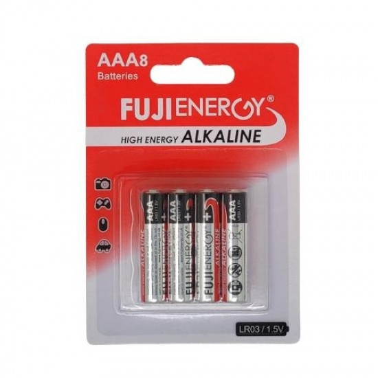 Baterijas Fuji High Energy Alkaline, AAA, 8gab/iep