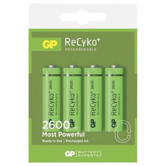 Аккумуляторные батарейки GP AA 1, 2V, 2700mAh 4тк