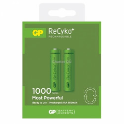 Akumulatora baterijas GP ReCyko+ 950mAh, AAA, HR03, 2gab/iep, /6554/