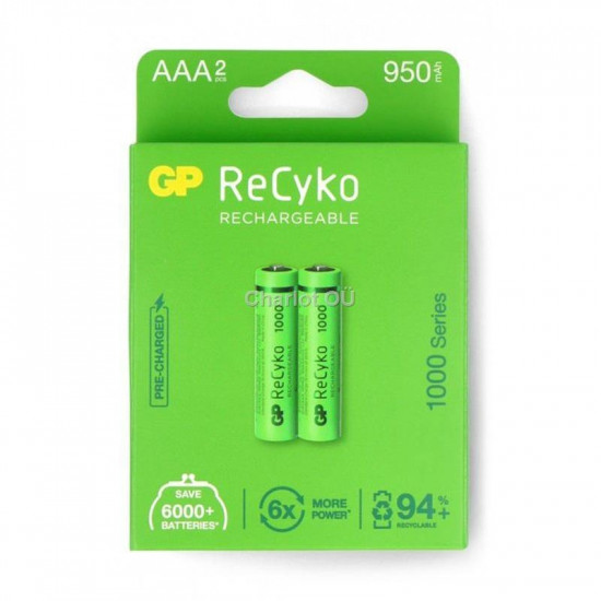 Аккумуляторные батарейки GP AAA 1, 2V, 1000mAh 1тк