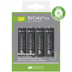 Lādējamās baterijas GP AA Recyko Pro 2000mAh, 4gab/iep.