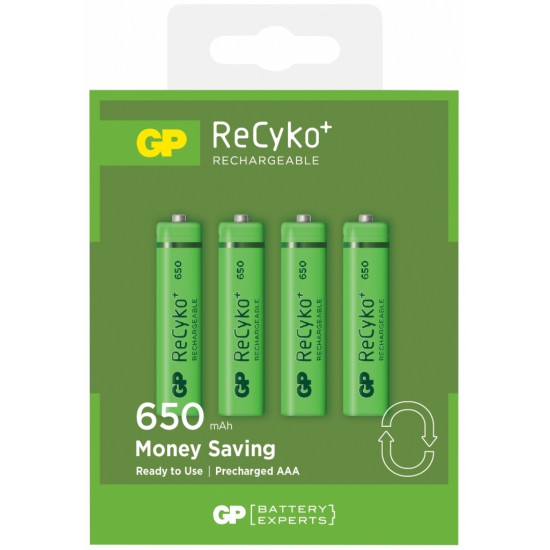 Аккумуляторные батарейки GP ReCyko AAA 1, 2V, 850mAh 1тк