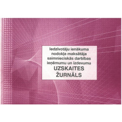 IIN nodokļa maksātāju saimnieciskās darbības ieņēmumu un izdevumu uzskaites žurnāls ABC A4, 48 lapas