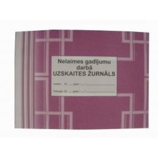 Nelaimes gadījumu darbā uzskaites žurnāls ABC A5Ž, 48 lapas