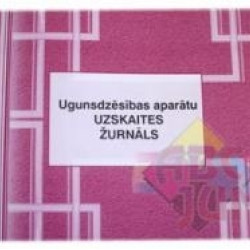 Ugunsdzēsības aparātu uzskaites žurnāls ABC A5Ž, 48 lapas