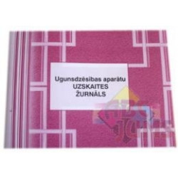 Ugunsdzēsības aparātu uzskaites žurnāls ABC A5Ž, 48 lapas