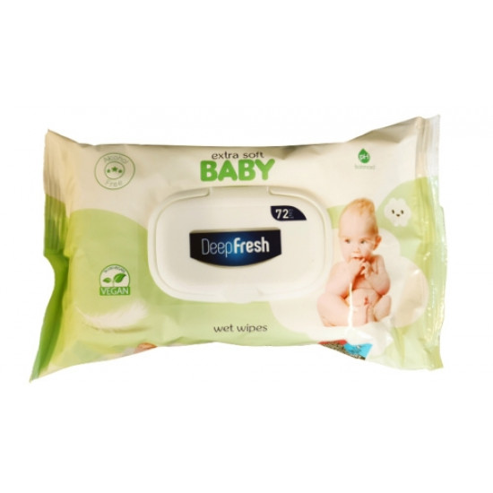 Mitrās salvetes bērnu Deep Fresh Extra Soft Baby, 72gb