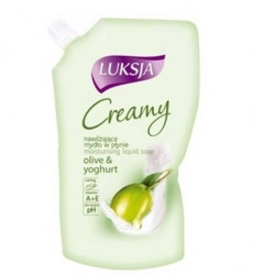 Šķidrās ziepes Luksja Creamy Olive & Joghurt 400ml, rezerve