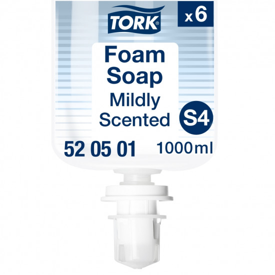 Šķidrās putu ziepes Tork 520501 Premium Mild  S4, 1l