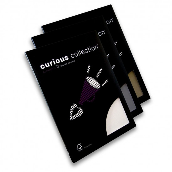 Dekoratīvais papīrs Curious Translucents metallics A4, 100g/m², 50 loksnes, ivory