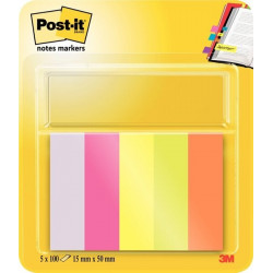 *Индексы 3M Post-it 670/5 5 цветов 15ммх50мм