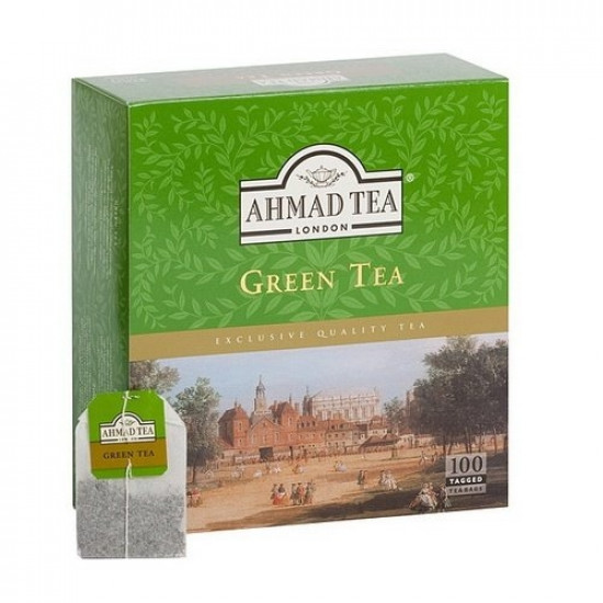 Zaļā tēja Ahmad tea Green, 100gab x2g