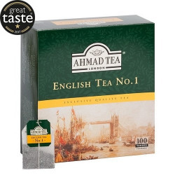 Melnā tēja Ahmad Tea English No.1, 100 gab.x2g