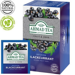 Melnā tēja Ahmad Tea Blackcurrant Burst, upeņu, 20gabx2g, folijā