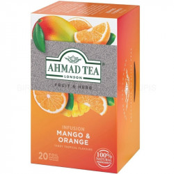 Augļu tēja Ahmad Alu Mango & Orange, 20 gab. x 2 g, folijā