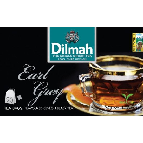 Melnā tēja Dilmah Earl Grey, 20gabx1,5g