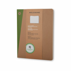 *Līniju piezīmju klades Moleskine Evernote 19x25cm, 120 lapas, mīkstos vākos, 2gab/iep., brūnas