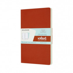 Блокнот Moleskine Volant, мягкая обложка, белый, 13x21 см, 2 шт.