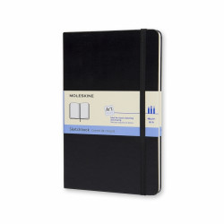 Альбом для рисования Moleskine Sketchbooks, 13x21см, белый, твердый переплет, черный