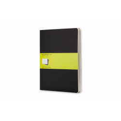 Блокнот Moleskine Cahier 19x25см, белый, мягкая обложка, в линейку, 3 штуки