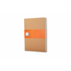 Блокнот Moleskine Cahier, линованный, мягкая обложка, коричневый