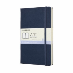 Скетчбук Moleskine Sketchbooks A5, твердая обложка, белый, синий