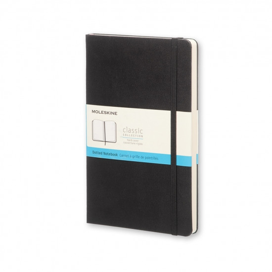 Блокнот Moleskine Classic, 13x21см, в точку, мягкая обложка, черный