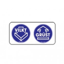 Uzlīme Vilkt/grūst vienkrāsu