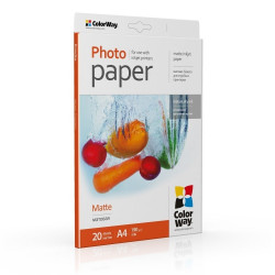 Fotopapīrs ColorWay A4, 190g/m², 20 loksnes, matēts