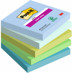 Märkmepaber 3M Post-it® Super Sticky Oasis 76mmx76mm 5tk/pk 90L