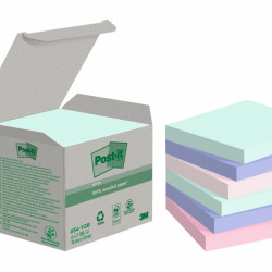 Märkmepaber 3M Post-it® Recycling Assorted 76mmx76mm 6tk/pk 100L