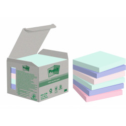 Märkmepaber 3M Post-it® Recycling Assorted 76mmx76mm 6tk/pk 100L