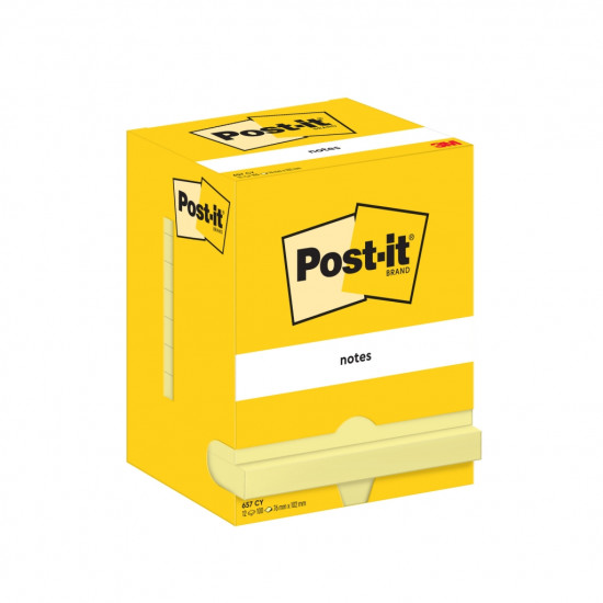 Märkmepaber 3M Post-it 76x102mm kollane 12tk pakis