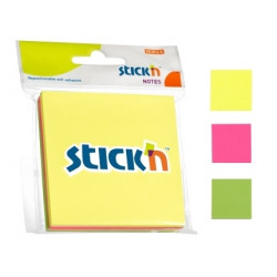 Līmlapiņas StickN 21093 Magic pads 76x76mm, 3x50 lapiņas, neona krāsu asorti