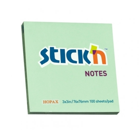 Клейкие листки Stick´N 21150 76x76мм зеленые