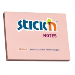 Клейкие листки Stick´N 21151 76x102мм розовые