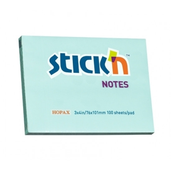 Клейкие листки Stick´N 21152 76x102мм синие