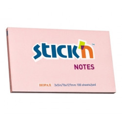 Līmlapiņas StickN 21154, 76x127mm, 100 lapiņas, rozā