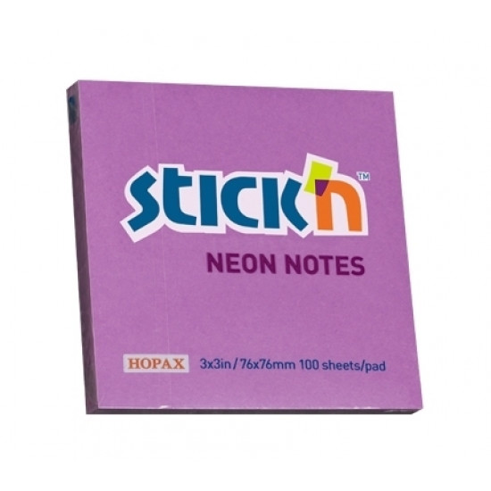 Клейкие листки Stick´N 21210 76x76мм фиолетовые