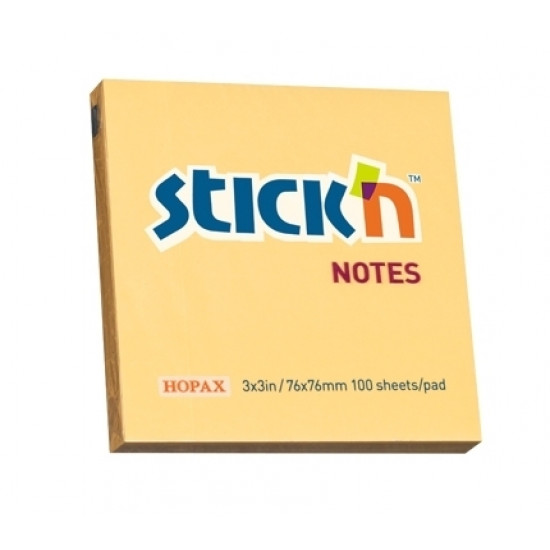 Клейкие листки Stick´N 21391 76x76мм 100л оранжевые